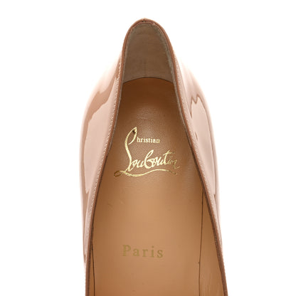 Christian Louboutin Patent Pigalle Follies 100 Pumps 40.5 Nude 7 of 7