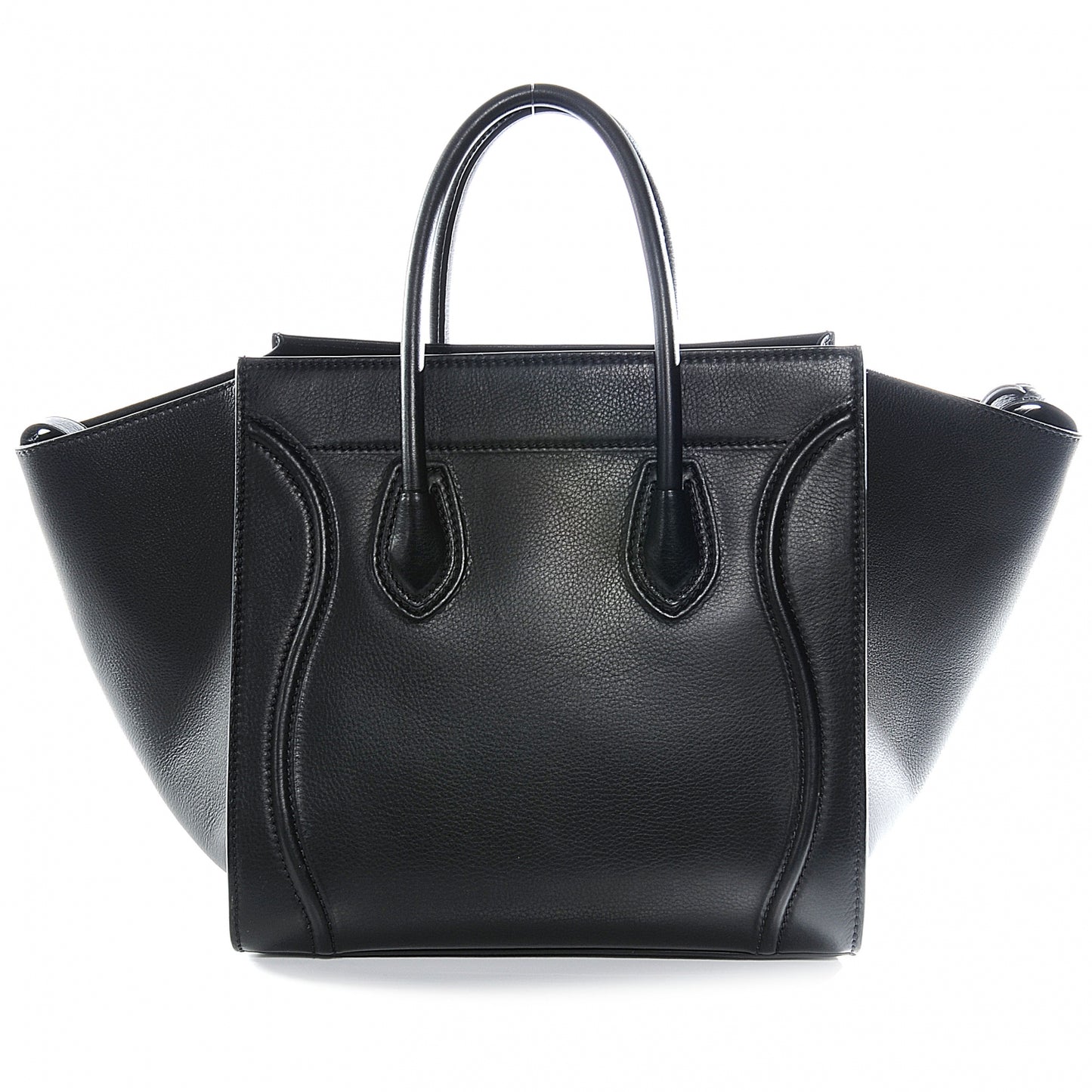 Supple Calfskin Medium Phantom Luggage Black