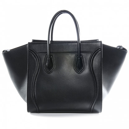 Celine Supple Calfskin Medium Phantom Luggage Black 6 of 8