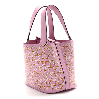 Hermes Swift Micro Lucky Daisy Picotin Lock Mauve Sylvestre 3 of 9