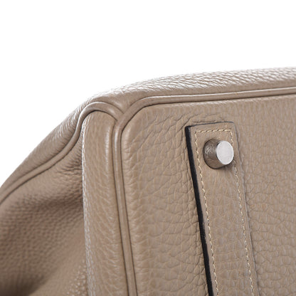 Hermes Taurillon Clemence Birkin 40 Gris Tourterelle 26 of 33