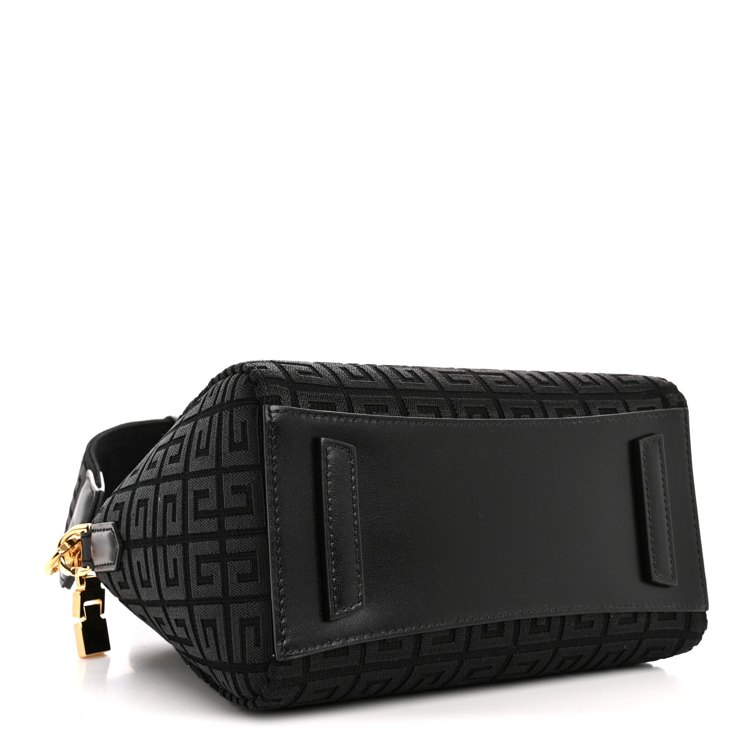 Givenchy Canvas Jacquard Embroidered Calfskin 4G Mini Antigona Black 4 of 10