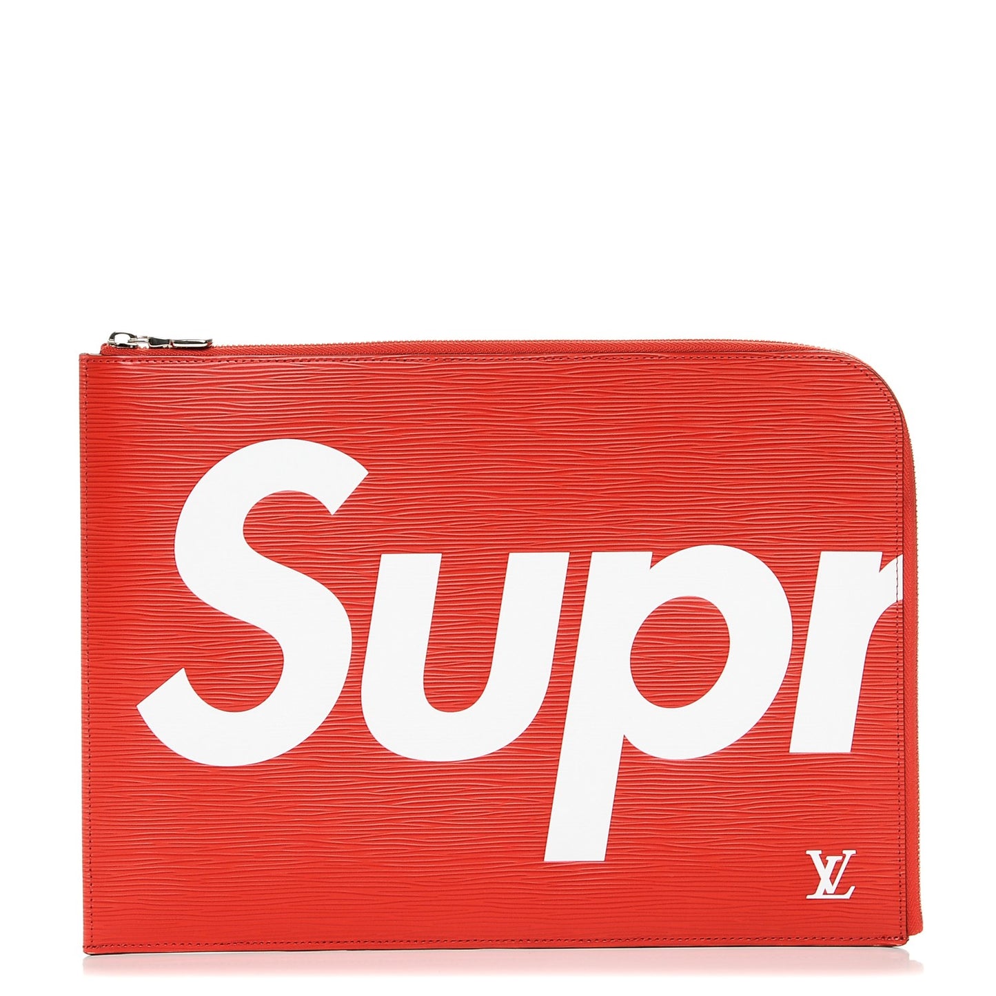 X SUPREME Epi Pochette Jour GM Red