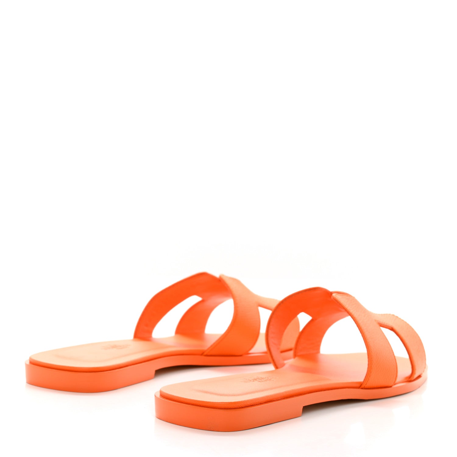 Hermes Epsom Oran Sandals 39 Orange Sunset 4 of 8