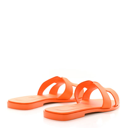 Hermes Epsom Oran Sandals 39 Orange Sunset 4 of 8