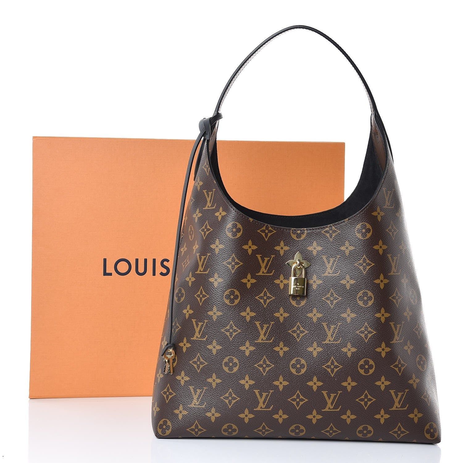 Louis Vuitton Monogram Flower Hobo Black 8 of 8