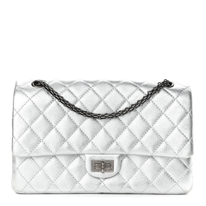 Chanel Metallic Lambskin Quilted 2.55 Reissue 226 Flap Silver 1 of 8