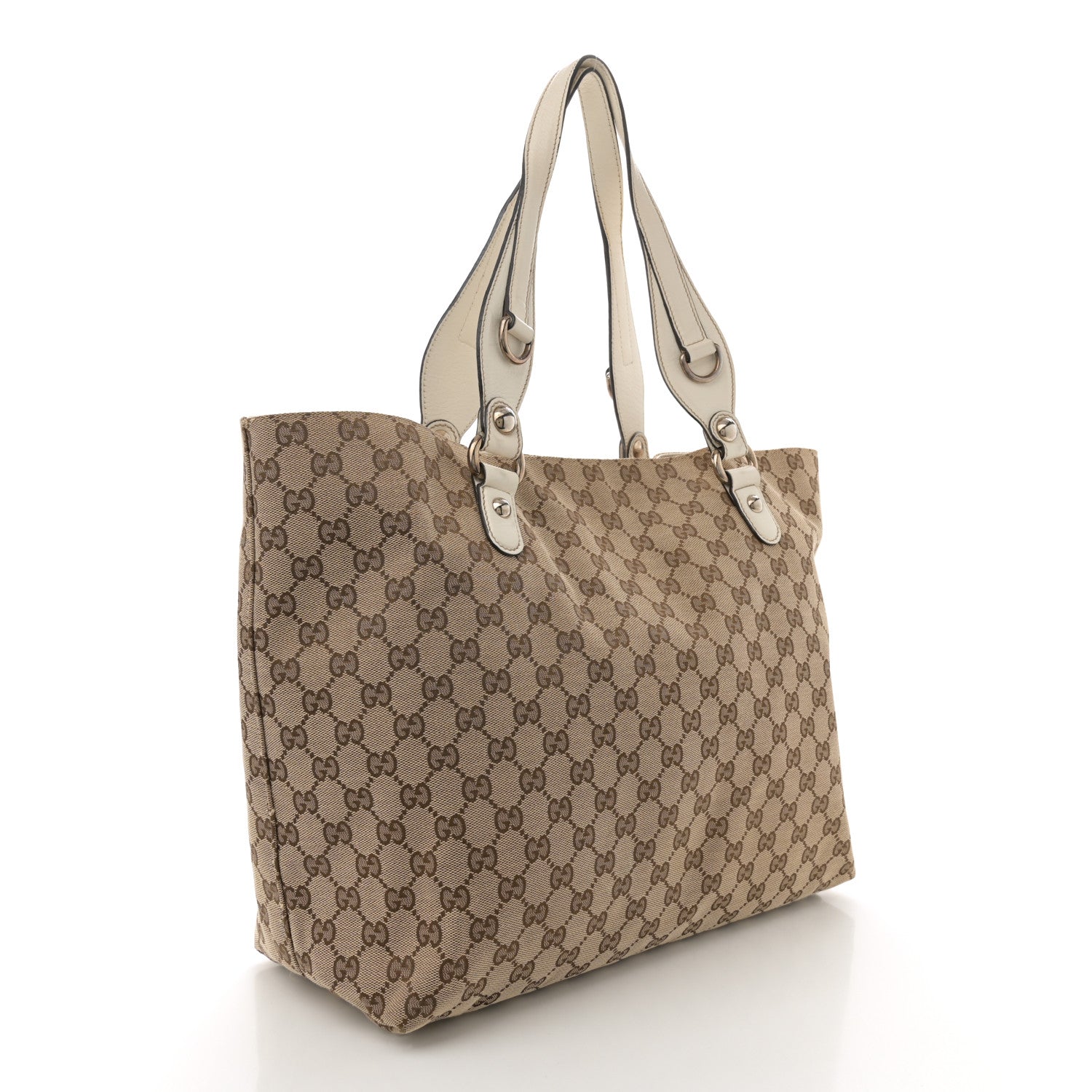 Gucci Monogram Medium Icon Bit Tote Off White 2 of 13