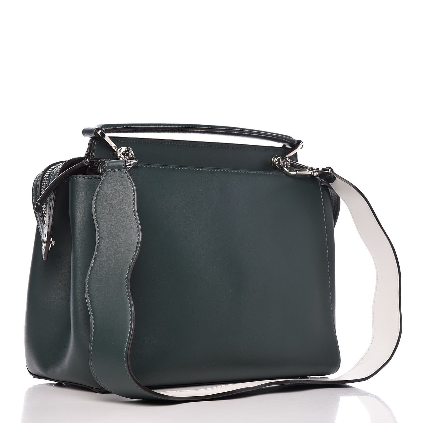 Vitello Baltico Century Dolce Waves DotCom Satchel Verde Inglese White