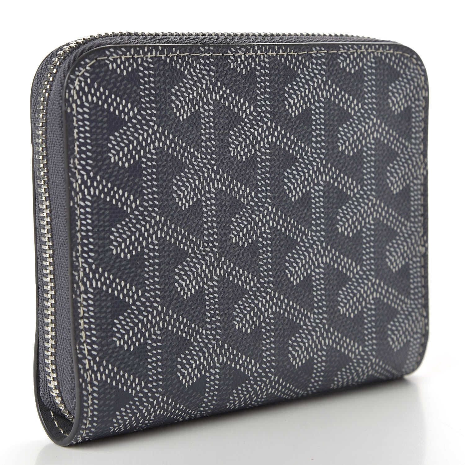 Goyard Goyardine Matignon PM Wallet Grey 3 of 7