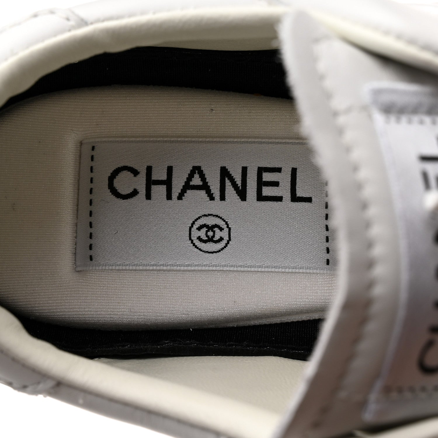 Chanel Calfskin Womens Logo Sneakers 36 White 7 of 9