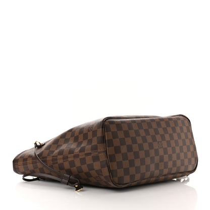 Louis Vuitton Damier Ebene Neo Neverfull MM Rose Ballerine 5 of 11