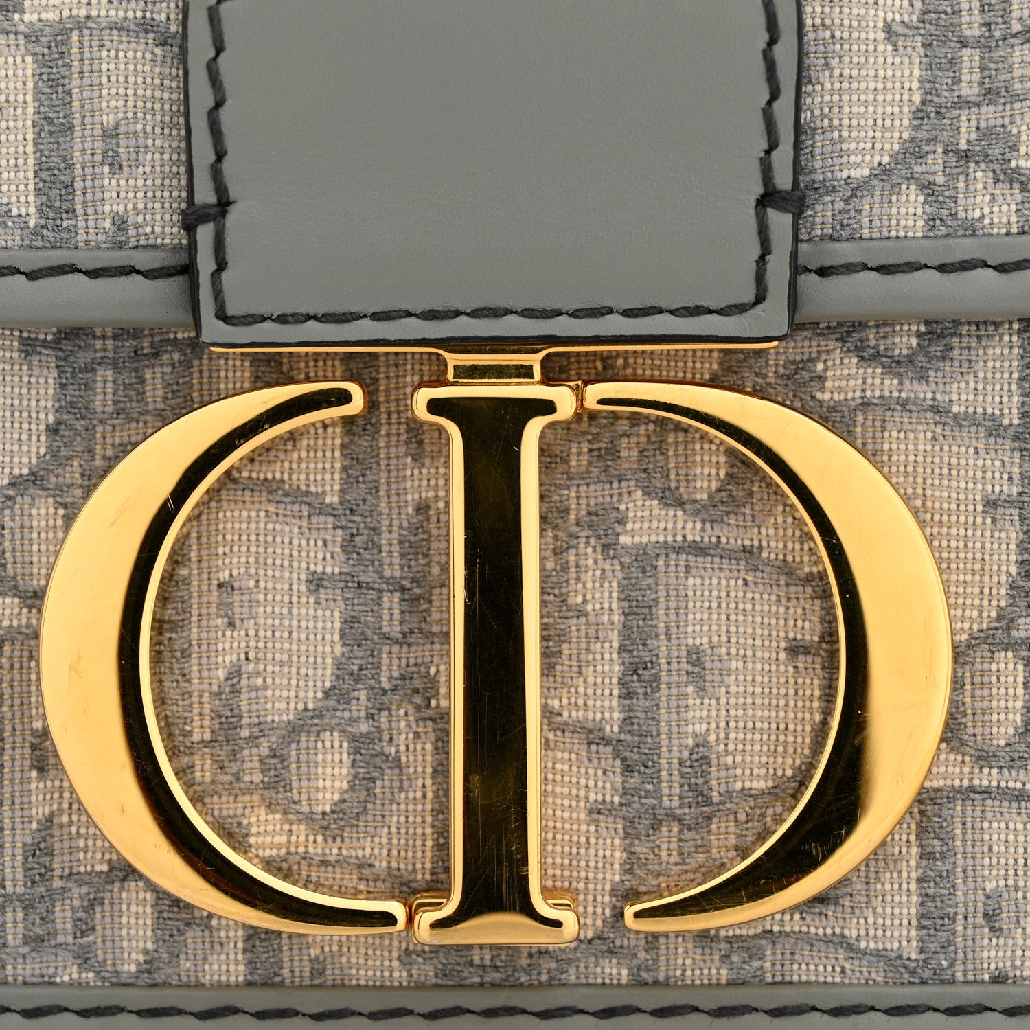 Christian Dior Oblique 30 Montaigne Flap Bag Grey 12 of 13