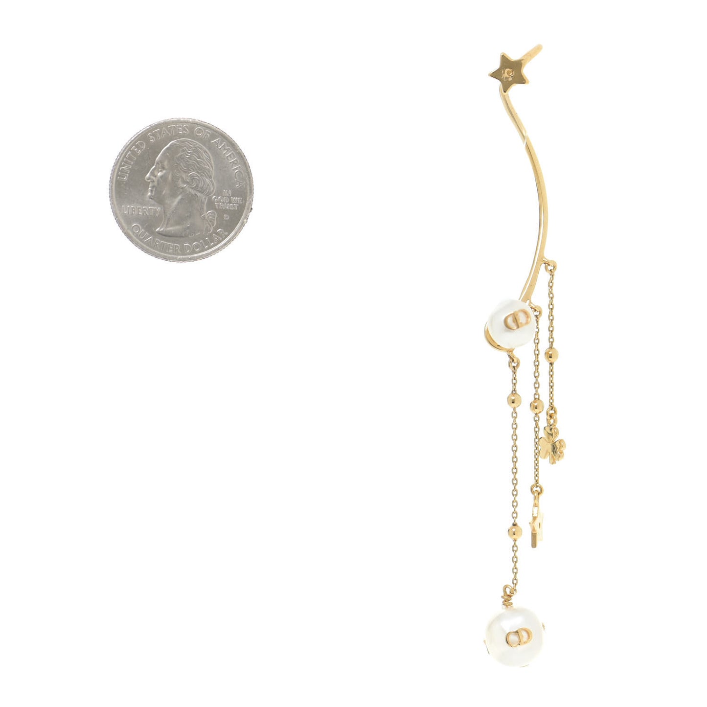 Pearl Shiny-D Earring Gold