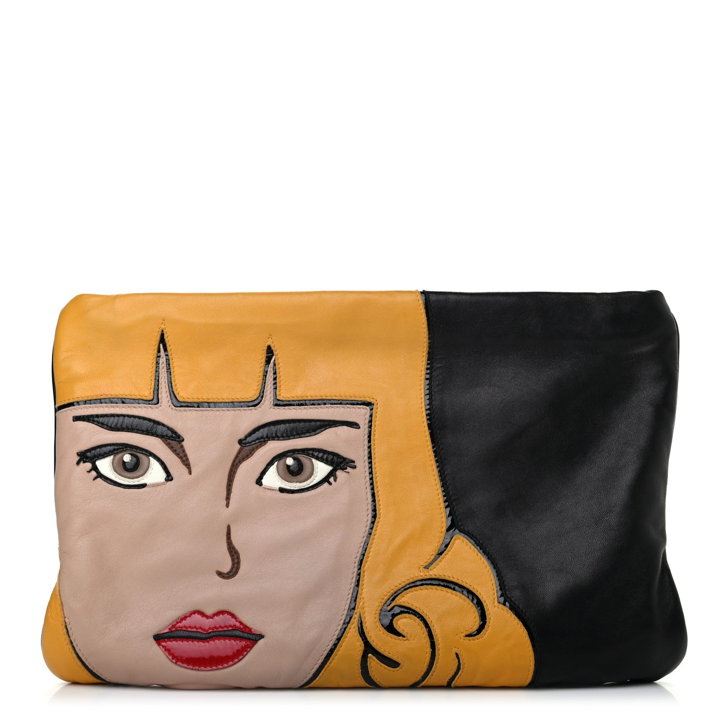 Nappa Pop Girl Zip Pouch Black