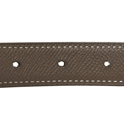Hermes Swift Epsom 24mm Mini Constance H 85 34 Belt Black Etoupe 4 of 7