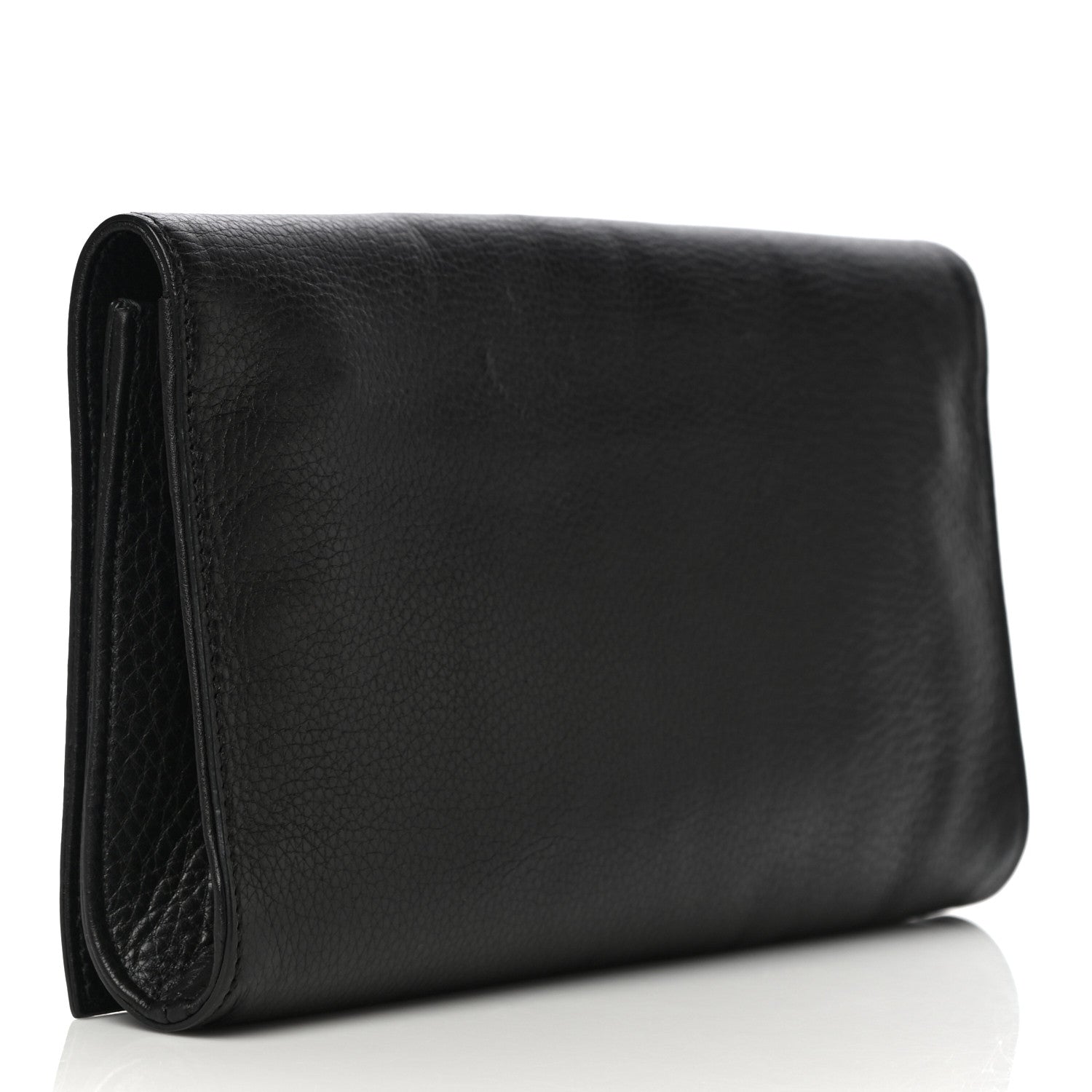 Gucci Pebbled Calfskin Medium Soho Clutch Black 3 of 19