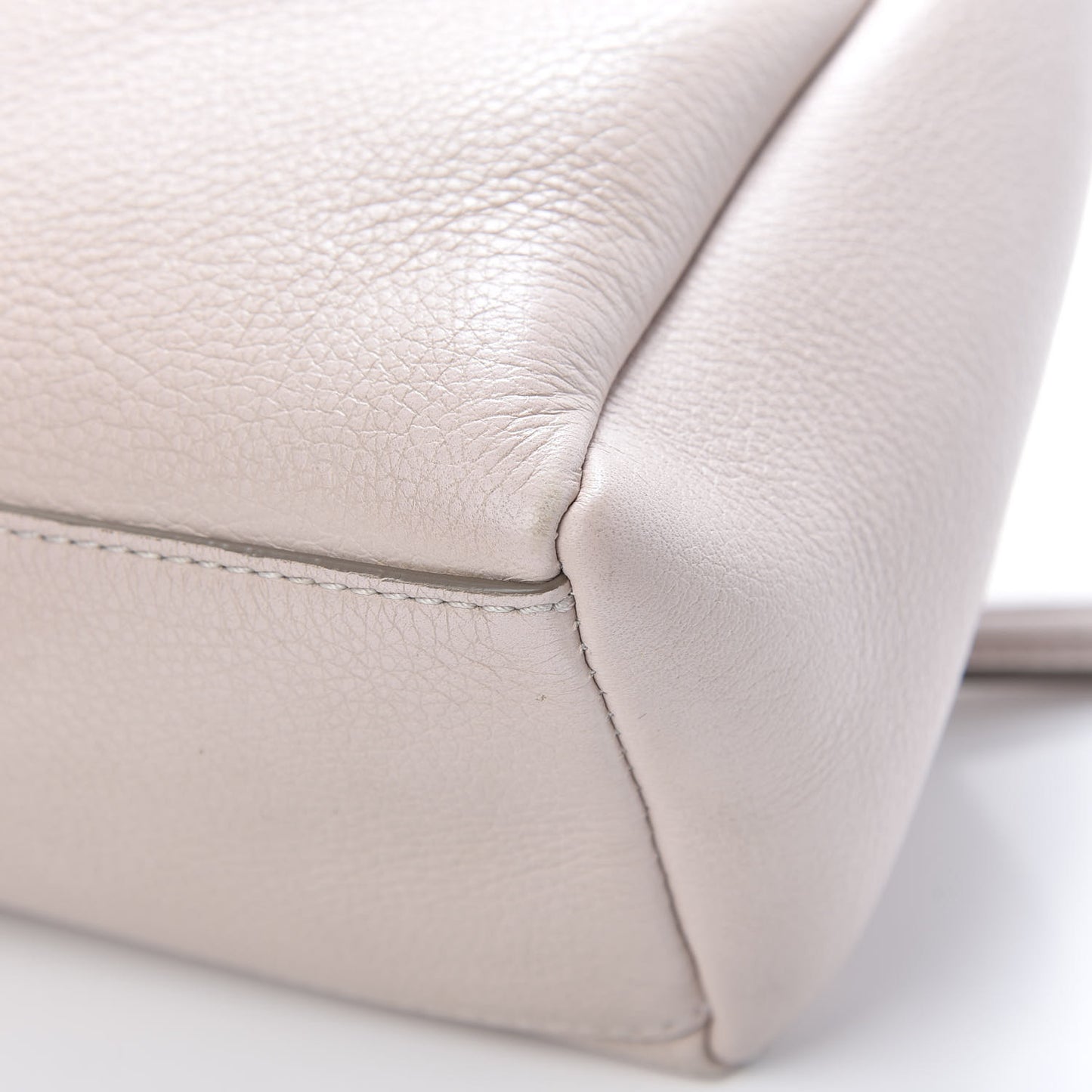 Waxy Grained Calfskin Small Pandora Pure Flap Bag Nude Pink