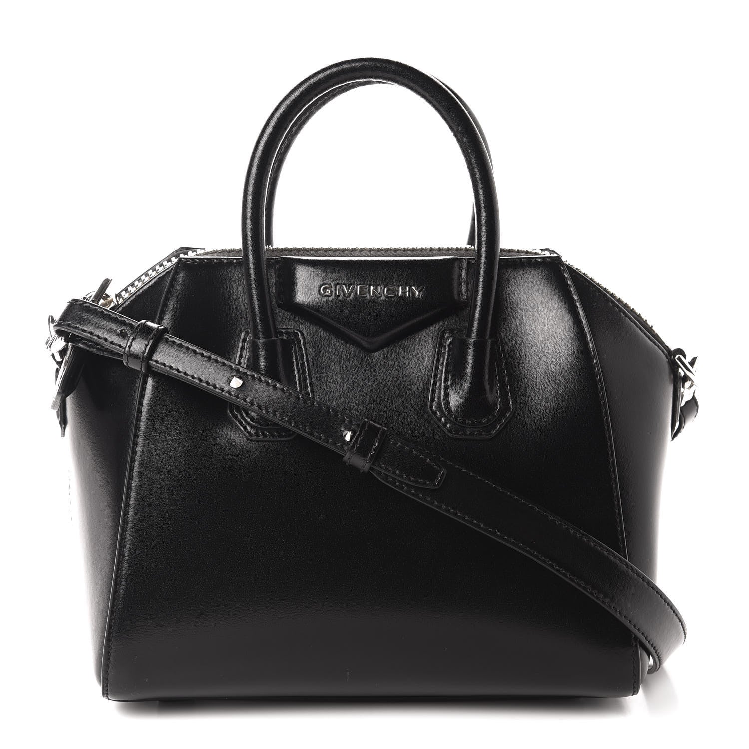 Givenchy Shiny Lord Calfskin Mini Antigona Black 1 of 10