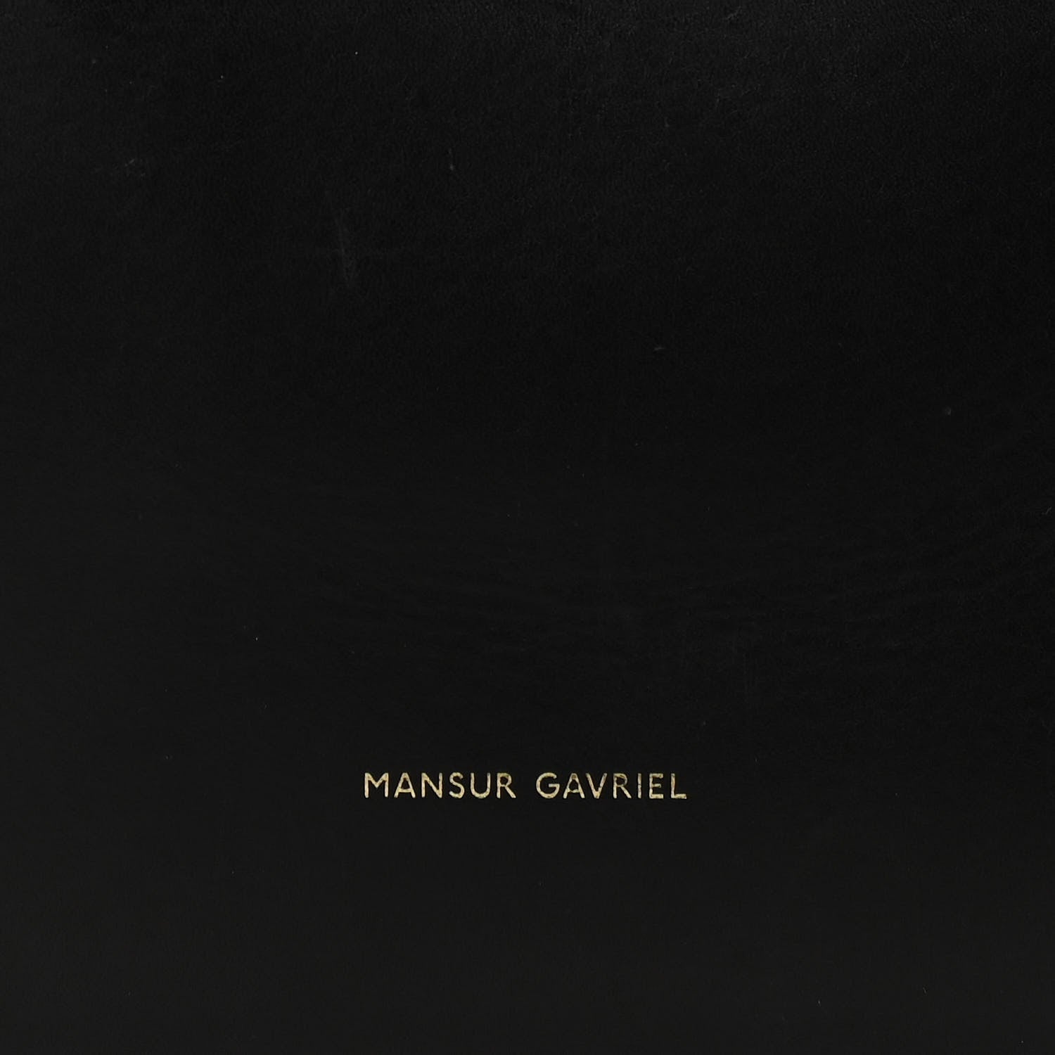 Mansur Gavriel Vegetable Tanned Calfskin Bucket Bag Black Flamma 6 of 13