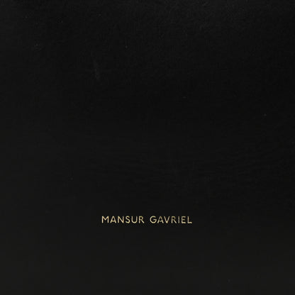 Mansur Gavriel Vegetable Tanned Calfskin Bucket Bag Black Flamma 6 of 13