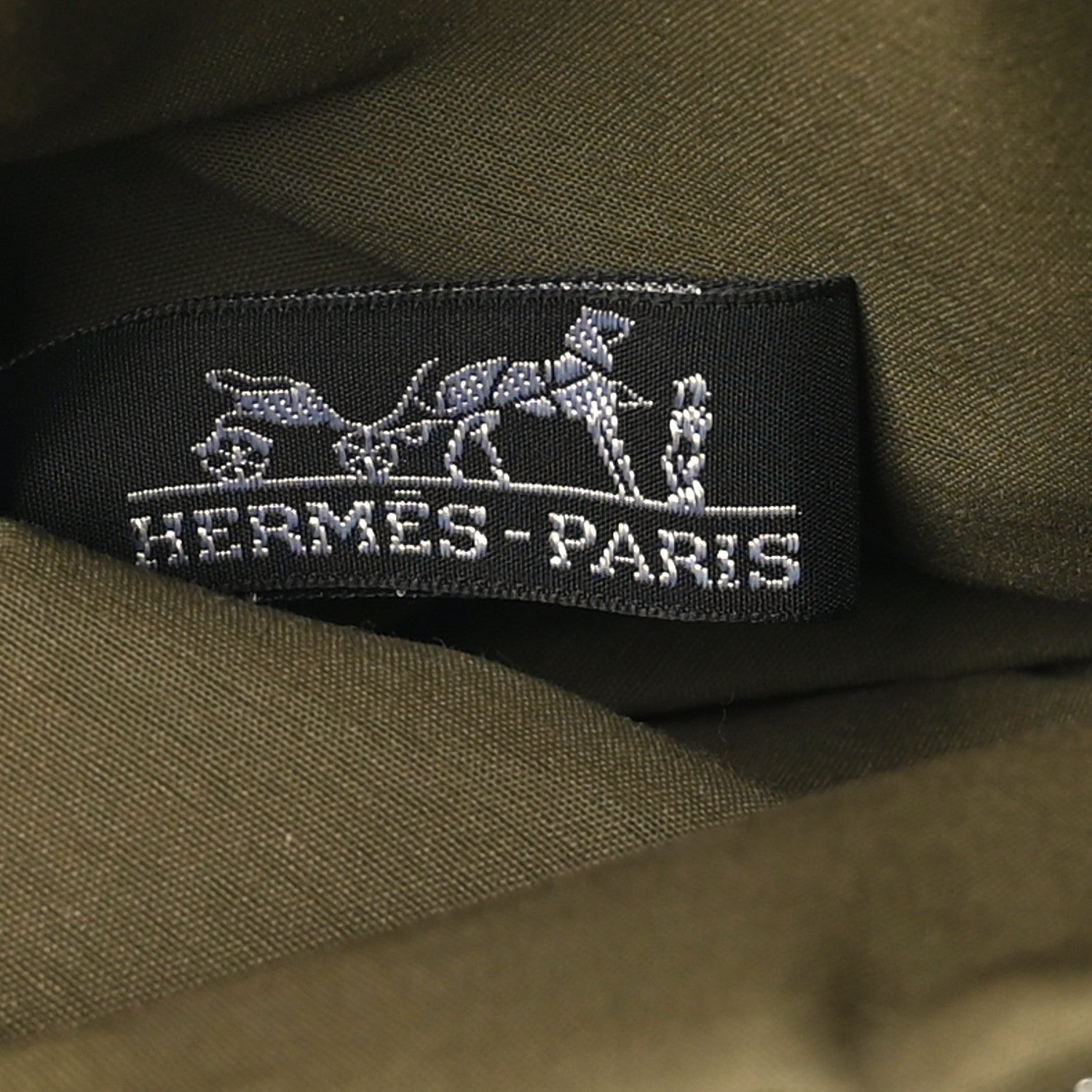 Hermes Cotton Canvas Mini Bolide Travel Cosmetic Pouch Khaki 6 of 8