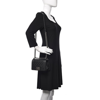 Chanel Caviar Quilted Small Boy Flap Black 2 of 11
