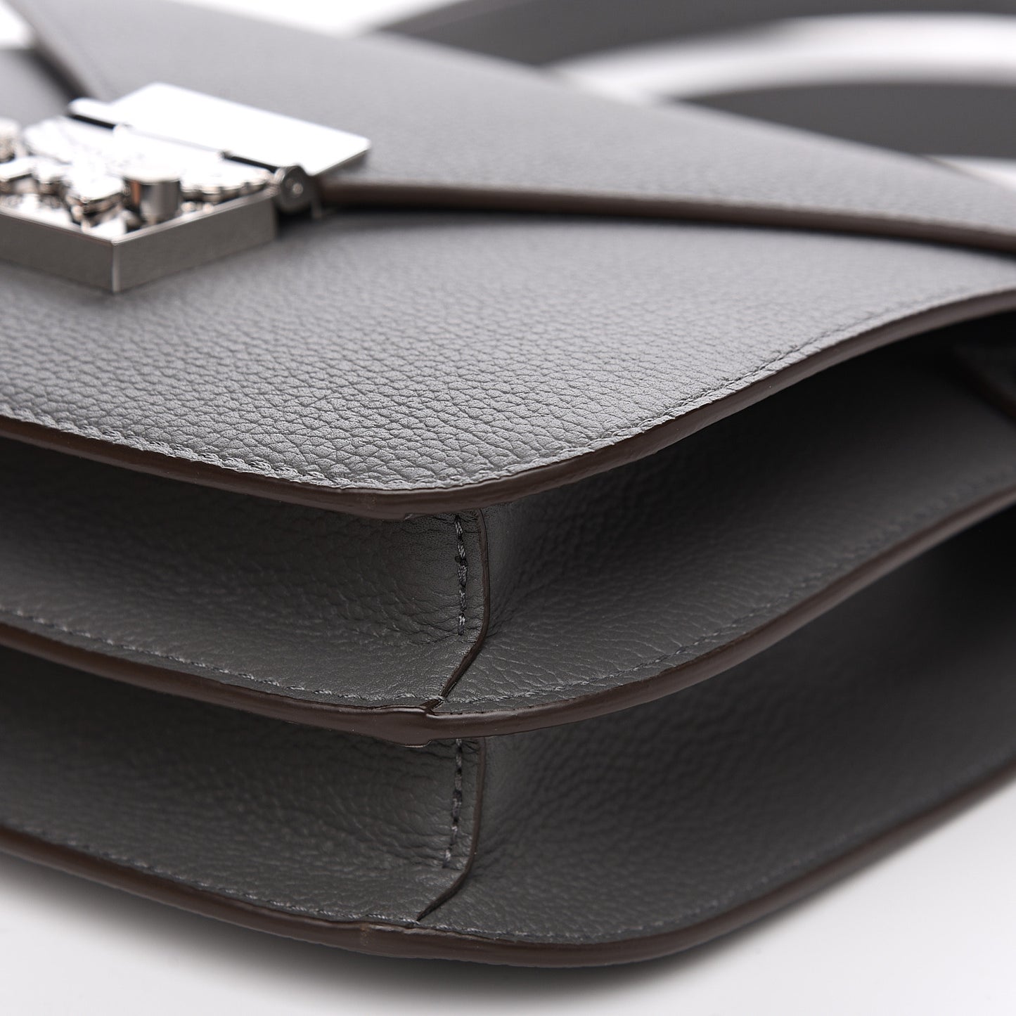 Park Avenue Calfskin Small Patricia Crossbody Bag Charcoal