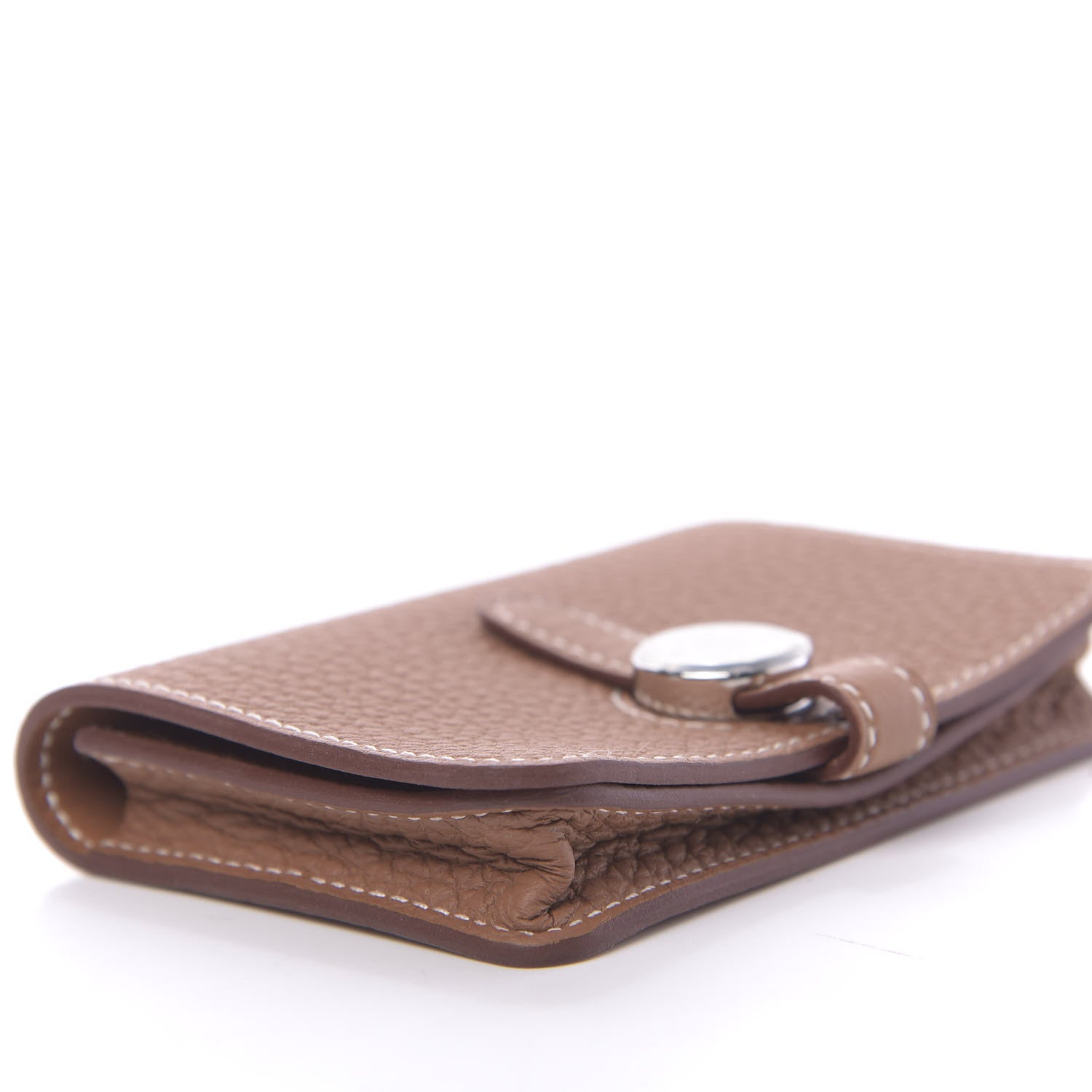 Hermes Togo Dogon Card Case Key Holder Gold 6 of 11