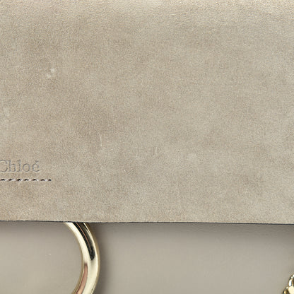 Chloe Suede Calfskin Faye Clutch Motty Grey 11 of 14