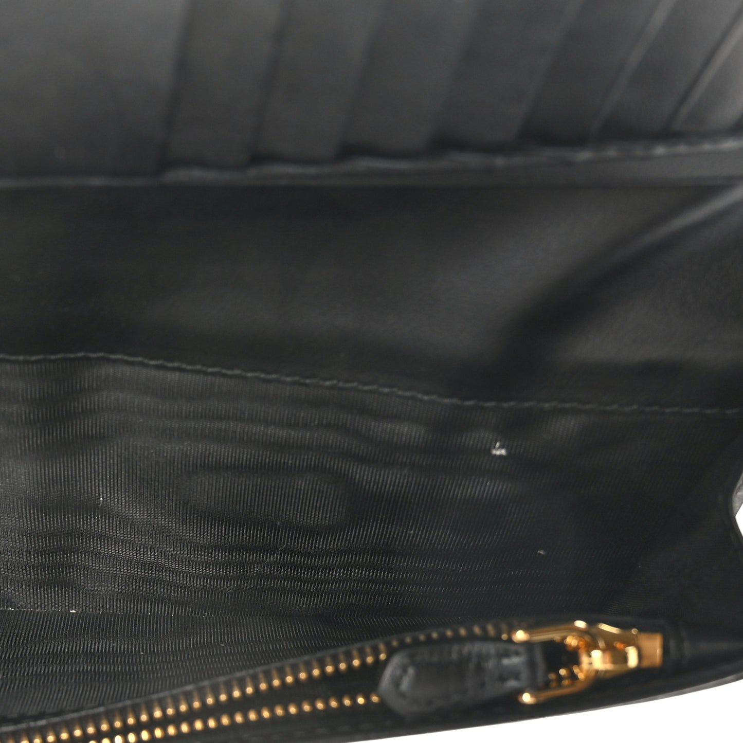 Saffiano Triangle Large Wallet Black