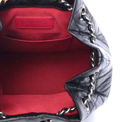 Chanel Aged Calfskin Quilted Small Gabrielle Backpack Black 4 of 4