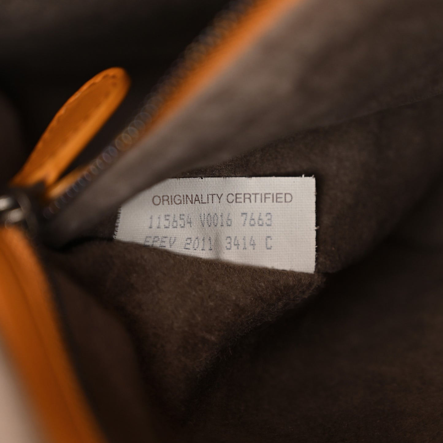 Nappa Intrecciato Medium Veneta Hobo Orange