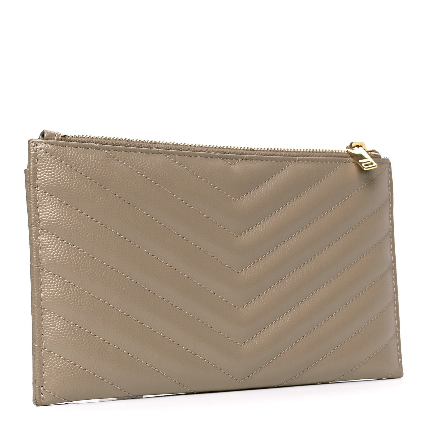 Grain De Poudre Chevron Monogram Bill Pouch Dune