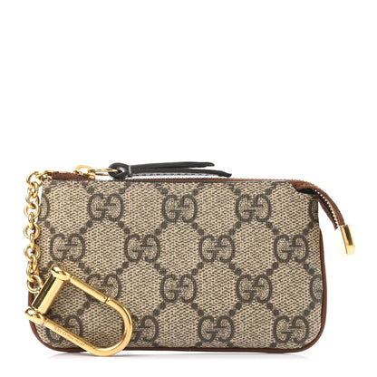Gucci GG Supreme Monogram Key Case Brown 1 of 8