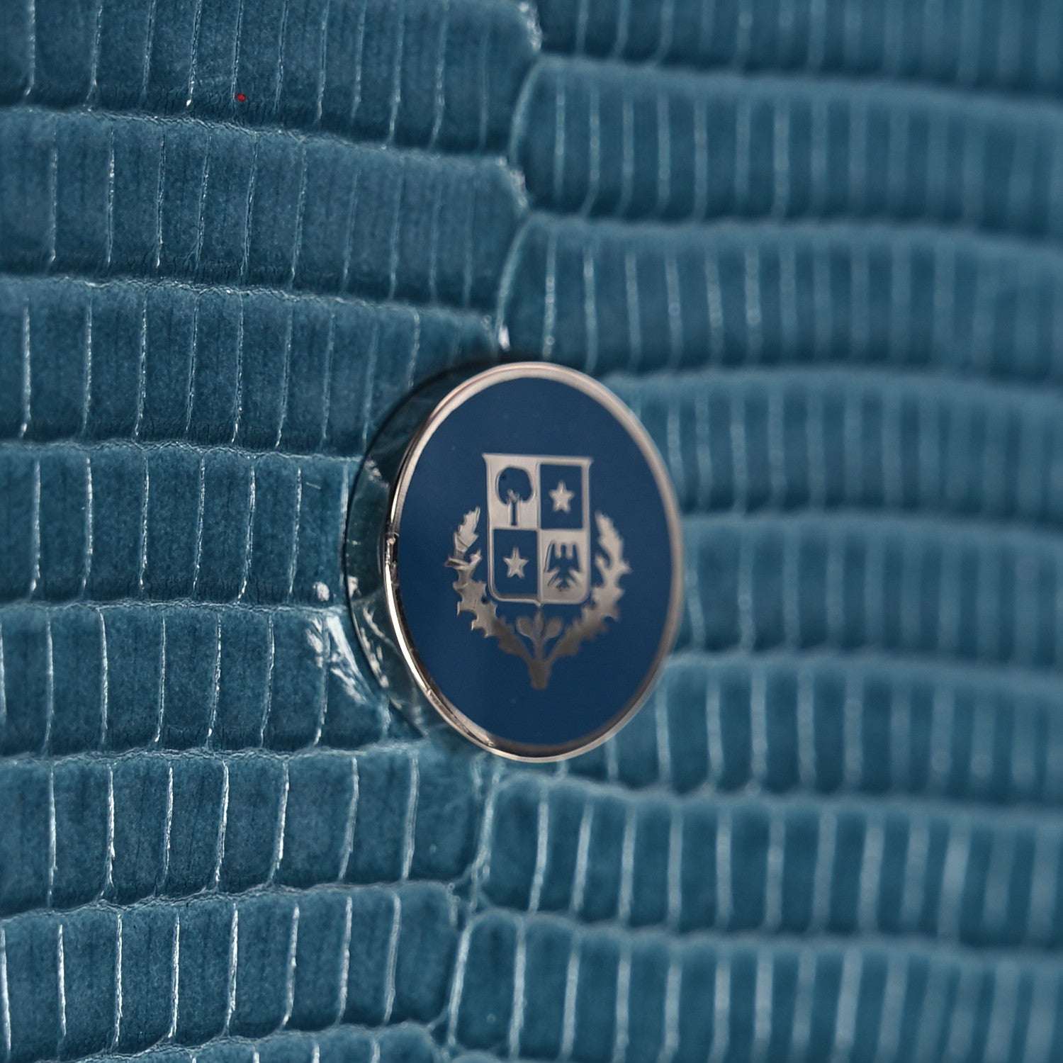 Loro Piana Lizard Crocodile Sesia Clutch Green Black Purple 14 of 16