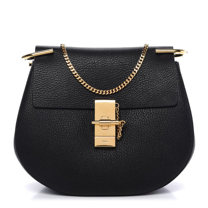 Chloe Grained Lambskin Drew Shoulder Bag Black 1 of 10
