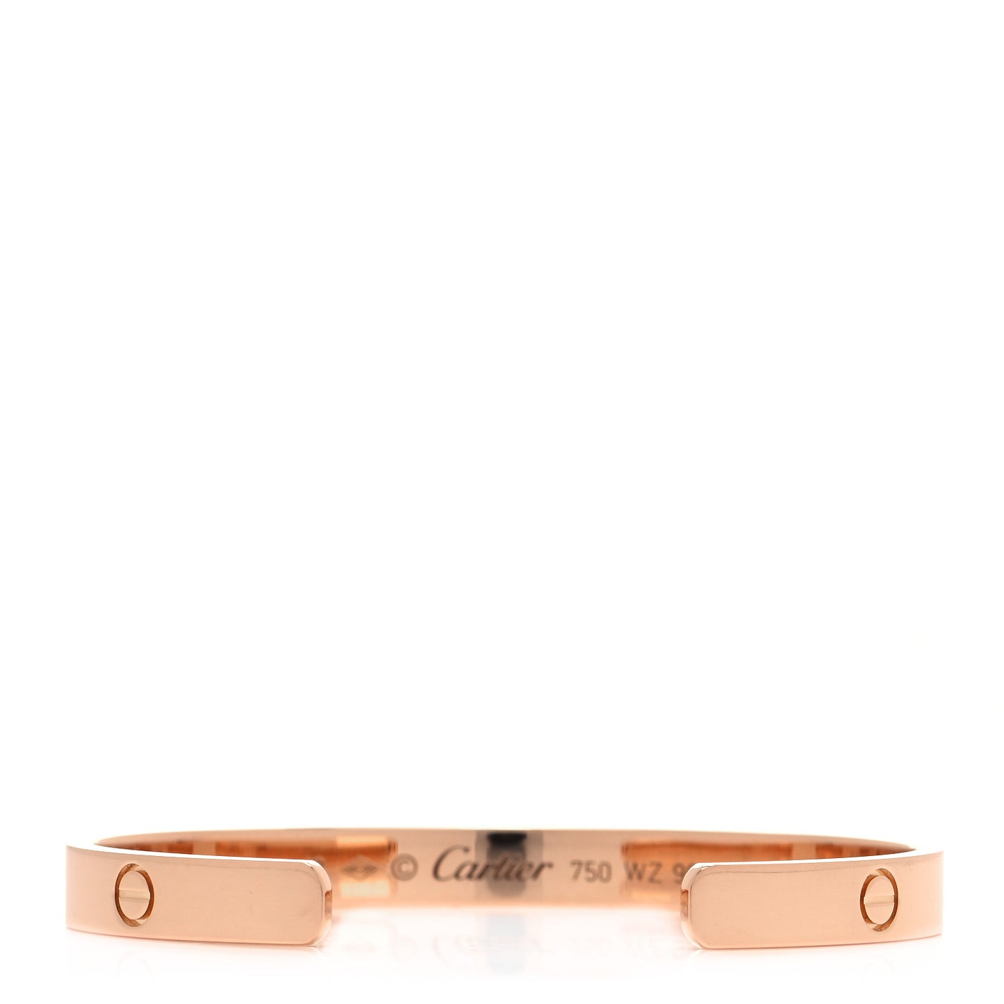 18K Pink Gold LOVE Cuff Bracelet 18