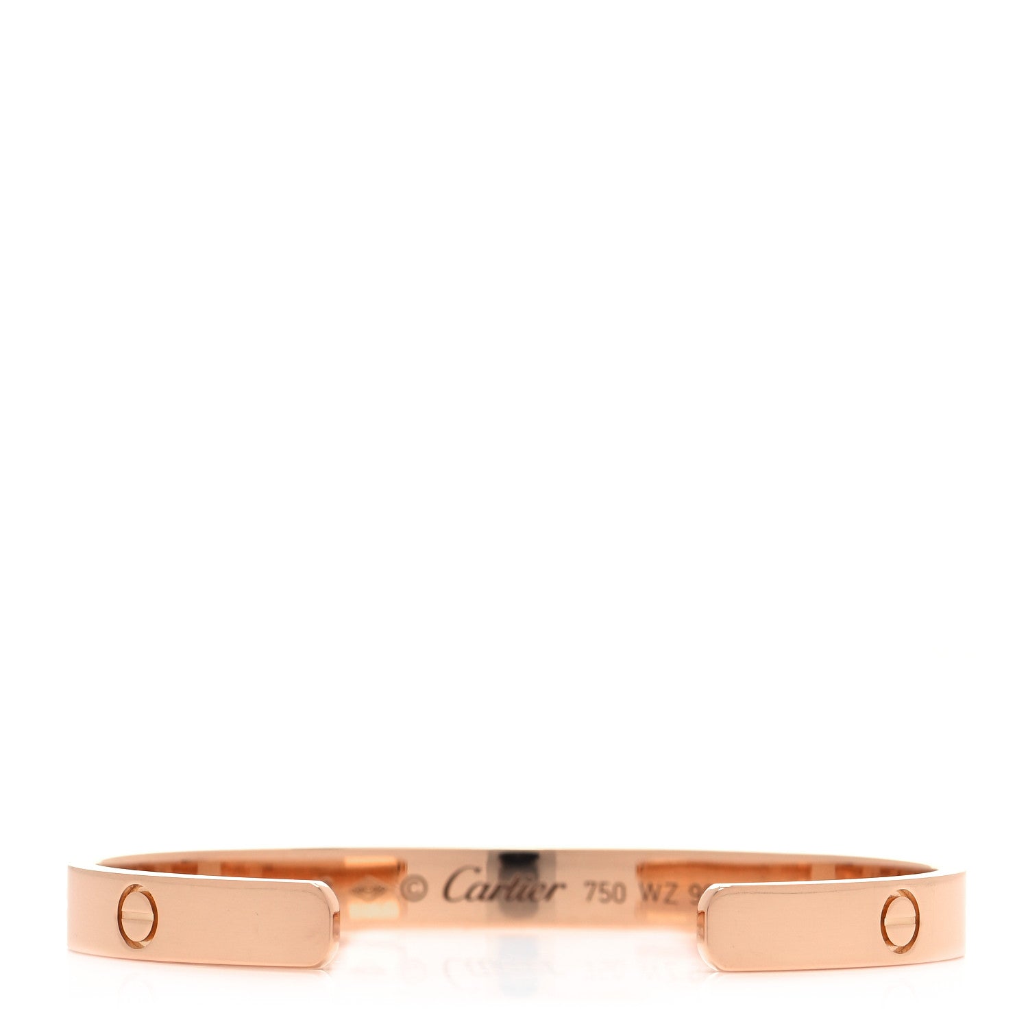 Cartier 18K Pink Gold LOVE Cuff Bracelet 18 3 of 4