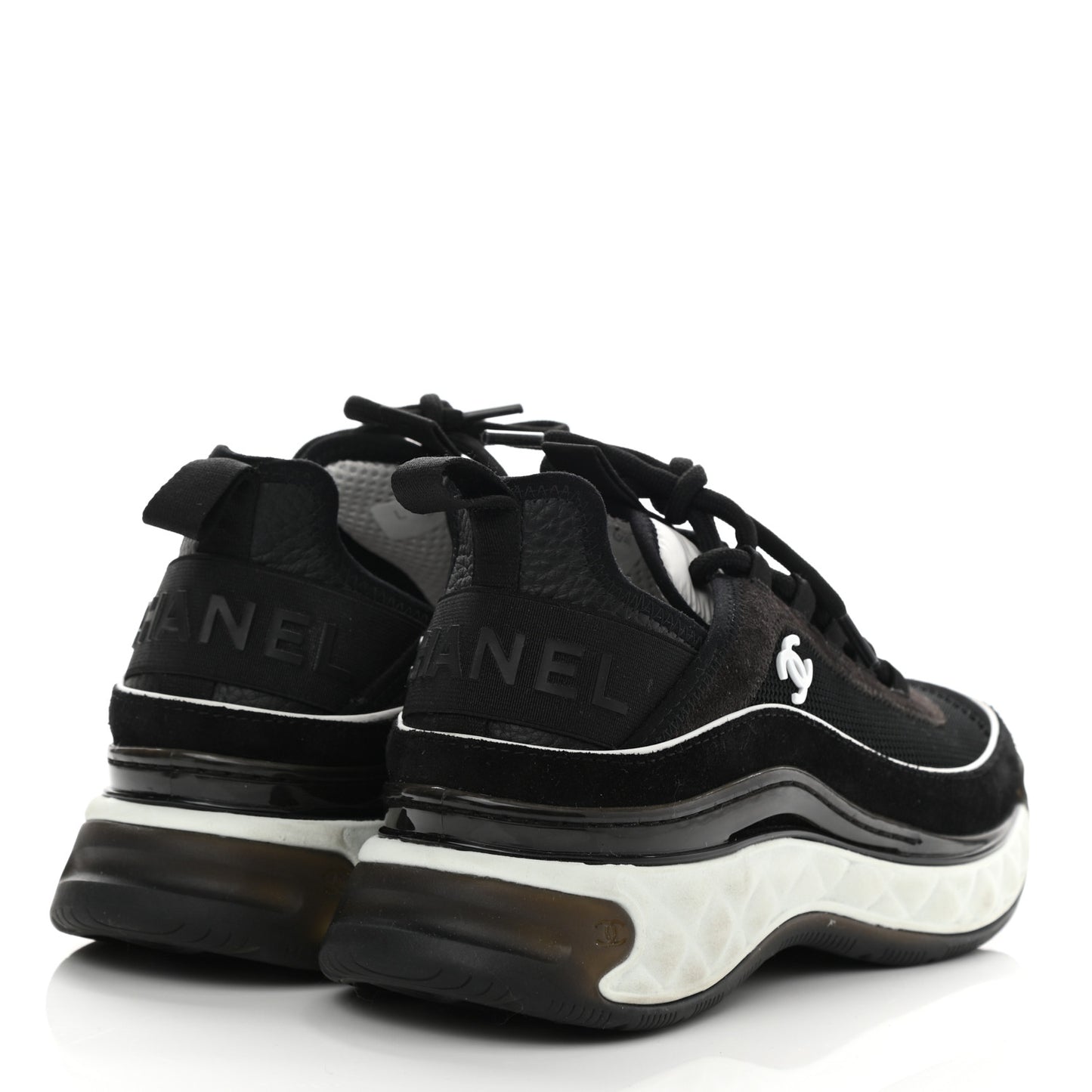 Fabric Suede CC Sneakers 38 Black Dark Grey