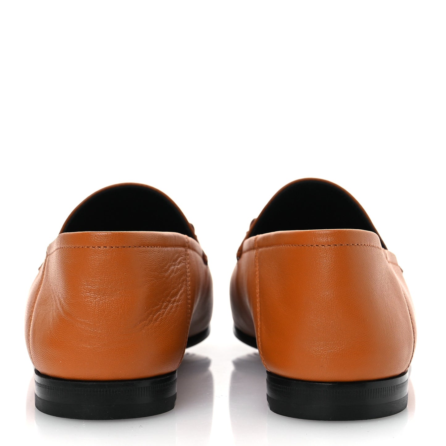 Lambskin Brixton Horsebit Loafers 38.5 Crystal Copper