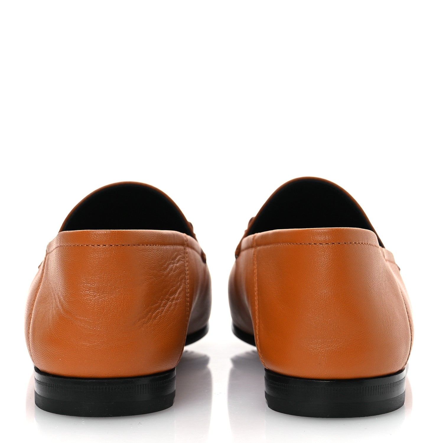 Gucci Lambskin Brixton Horsebit Loafers 38.5 Crystal Copper 6 of 12