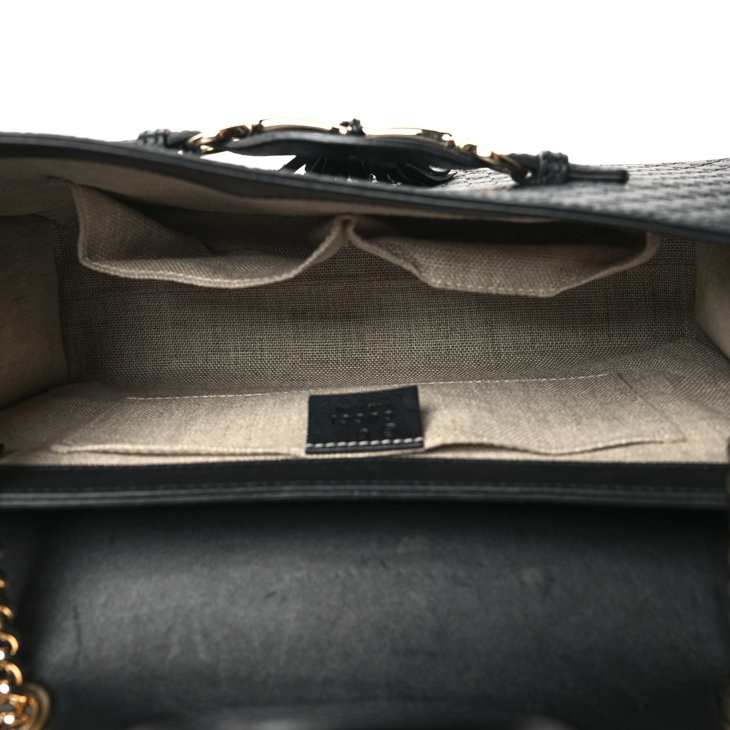 Gucci Microguccissima Medium Emily Chain Shoulder Bag Black 5 of 13