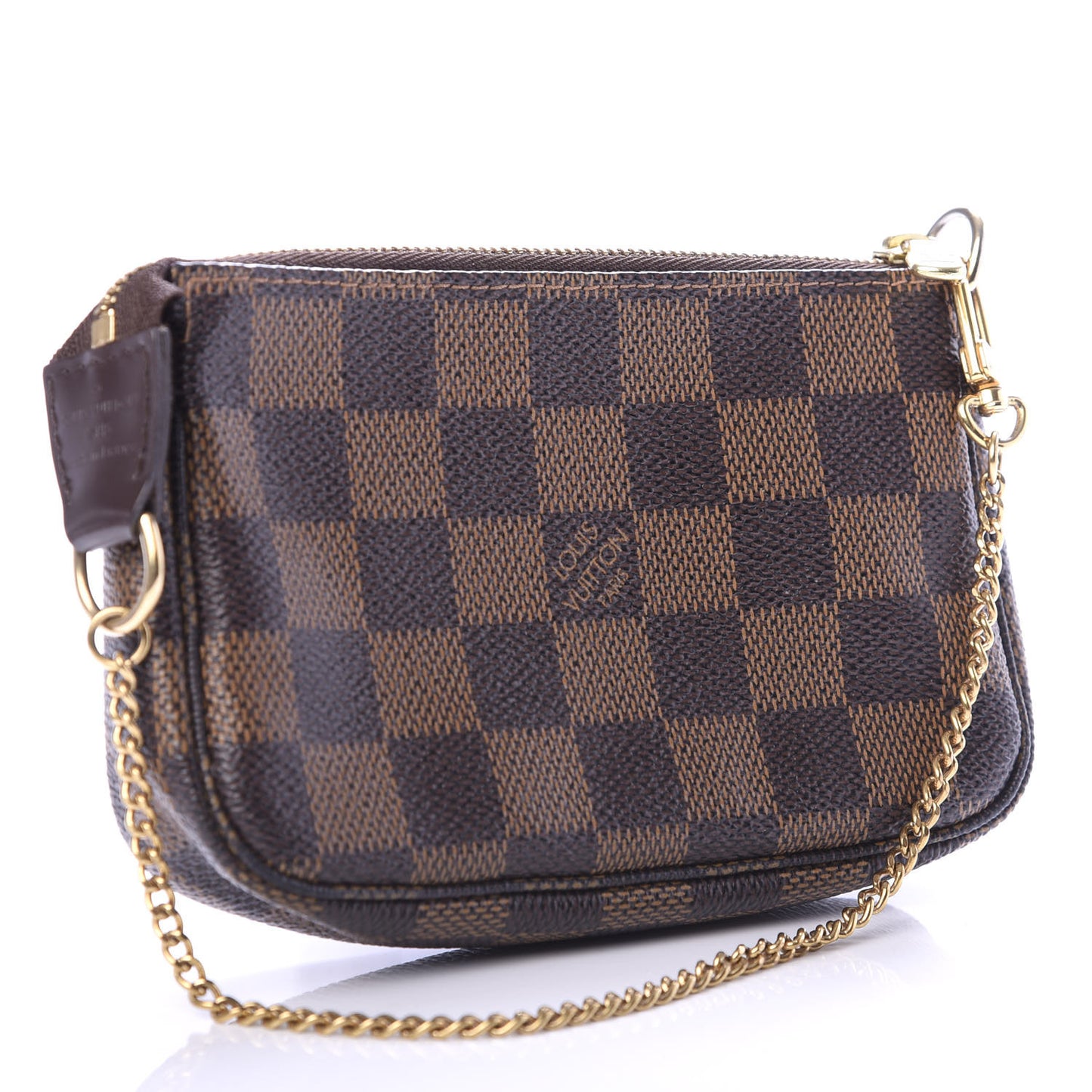 Damier Ebene Complice Trunks and Bags Mini Pochette Accessories Red