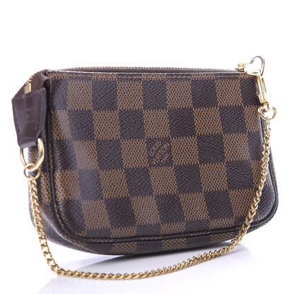 Louis Vuitton Damier Ebene Complice Trunks and Bags Mini Pochette Accessories Red 3 of 8