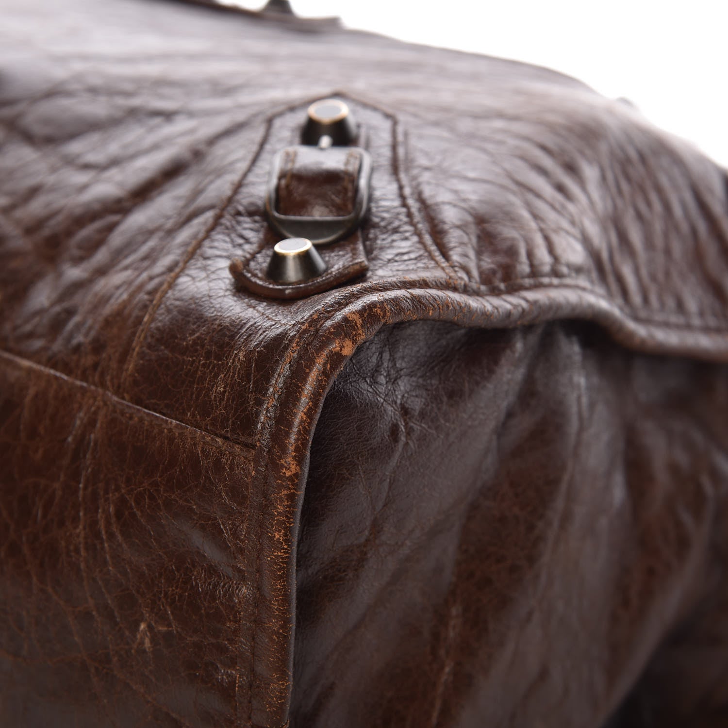 Balenciaga Agneau Classic Hardware City Olive Brown 13 of 19