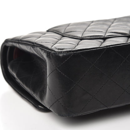 Chanel Lambskin Quilted Medium Double Flap Black 12 of 15