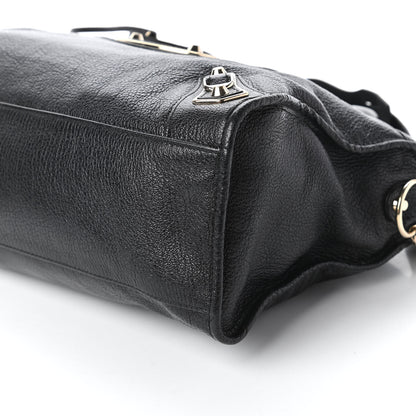 Balenciaga Chevre Gold Metallic Edge Hardware City Black 7 of 10