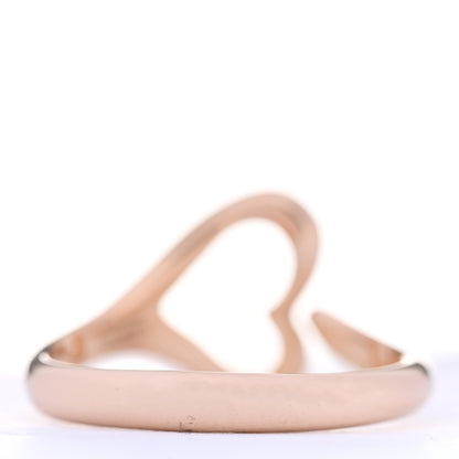 Tiffany 18K Rose Gold Small Elsa Peretti Open Heart Ring 53 6.5 3 of 5