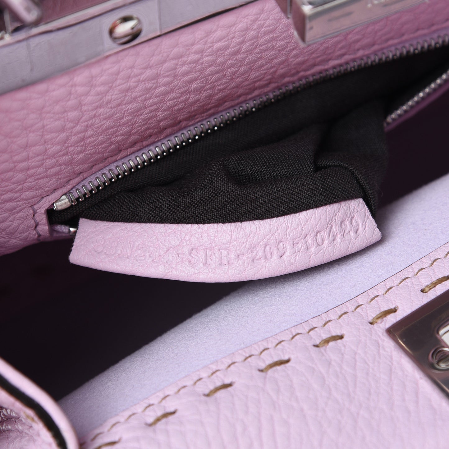 Cuoio Romano Selleria Mini Peekaboo Iconic Satchel Anemone